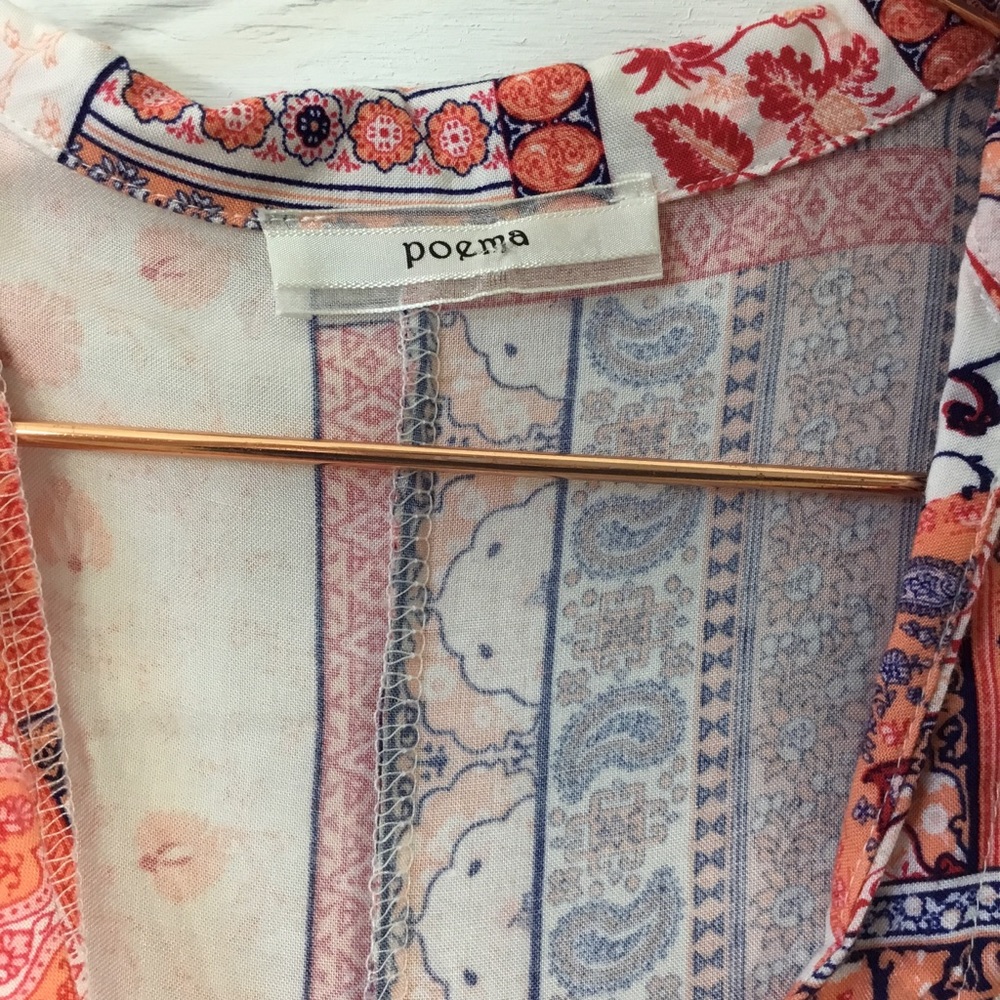 Poema patchwork look collared button down dress - Picture 5 of 6